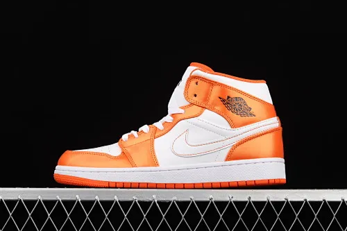 All Categories Air Jordan Jordan Series Basketball Shoes Air Jordan 1 Mid Air Jordan 1 Mid AJ1 Joe 1 White Orange Mid-top Cultural Basketball Shoes DM3531-800